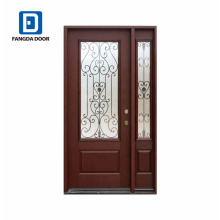 Fangda safety galvanized steel small prefabricated house villa door